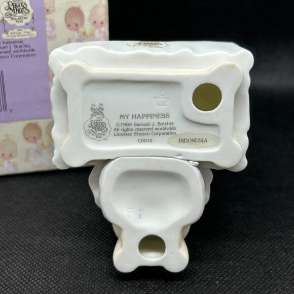 PRECIOUS Moments "My Happiness" 1990 symbol of membership figurine - Picture 5 of 5
